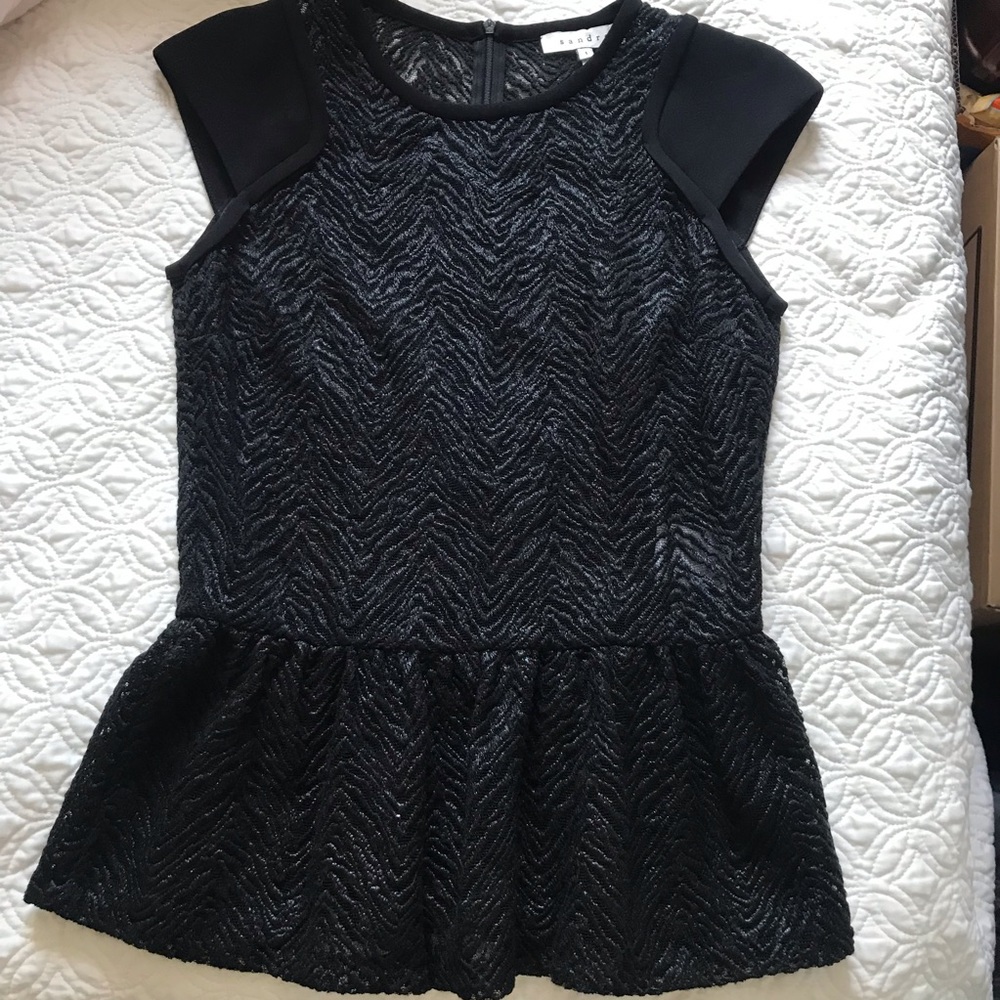 Sandro Lace Top Size Small